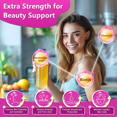 ZEBORA Collagen Powder dissolving in water shows quick mixability.