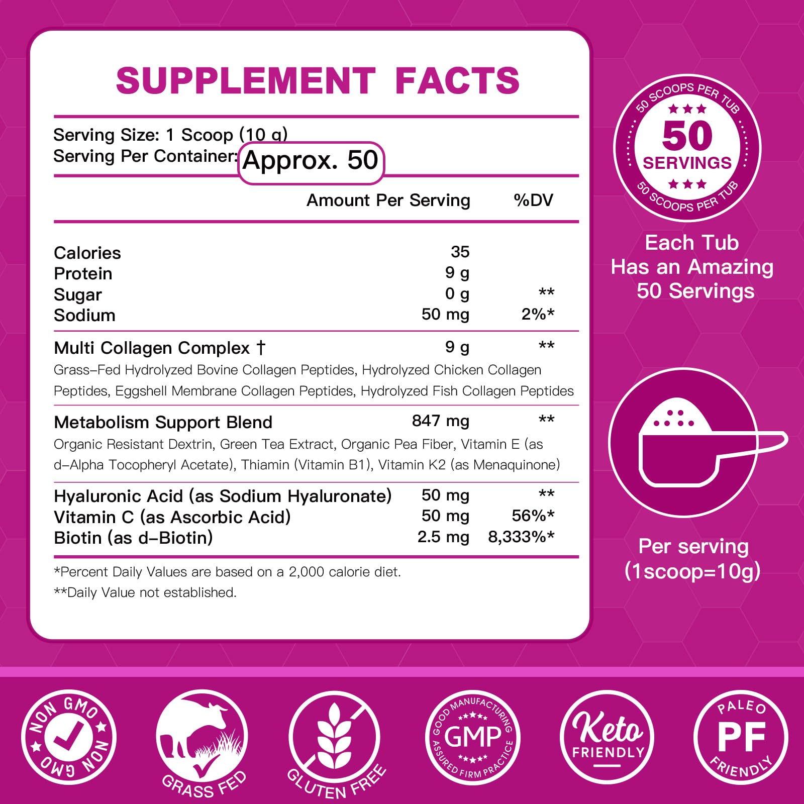 ZEBORA Collagen Powder Scoop for easy daily dosing and routine.