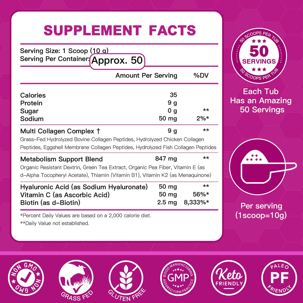 ZEBORA Collagen Powder Scoop for easy daily dosing and routine.