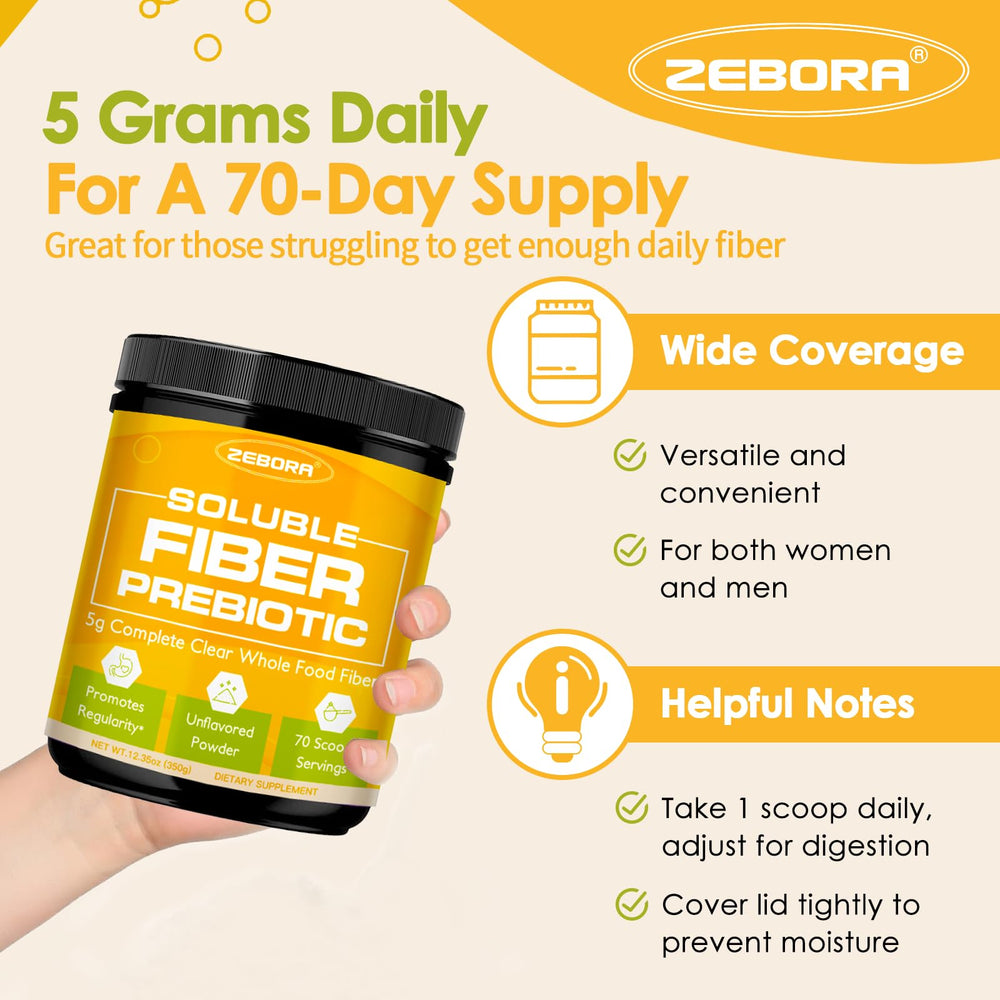 ZEBORA dissolves completely in water without altering taste