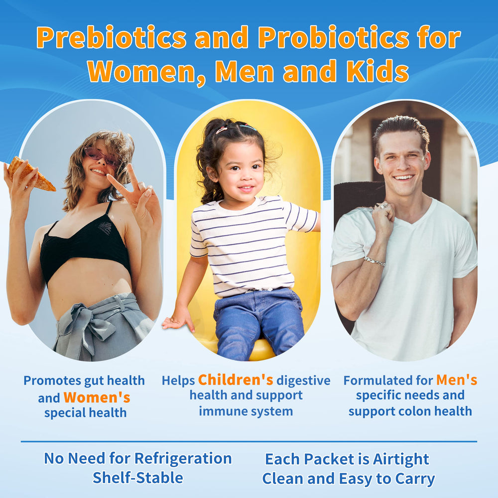 ZEBORA Probiotics kids packets for easy daily gut support