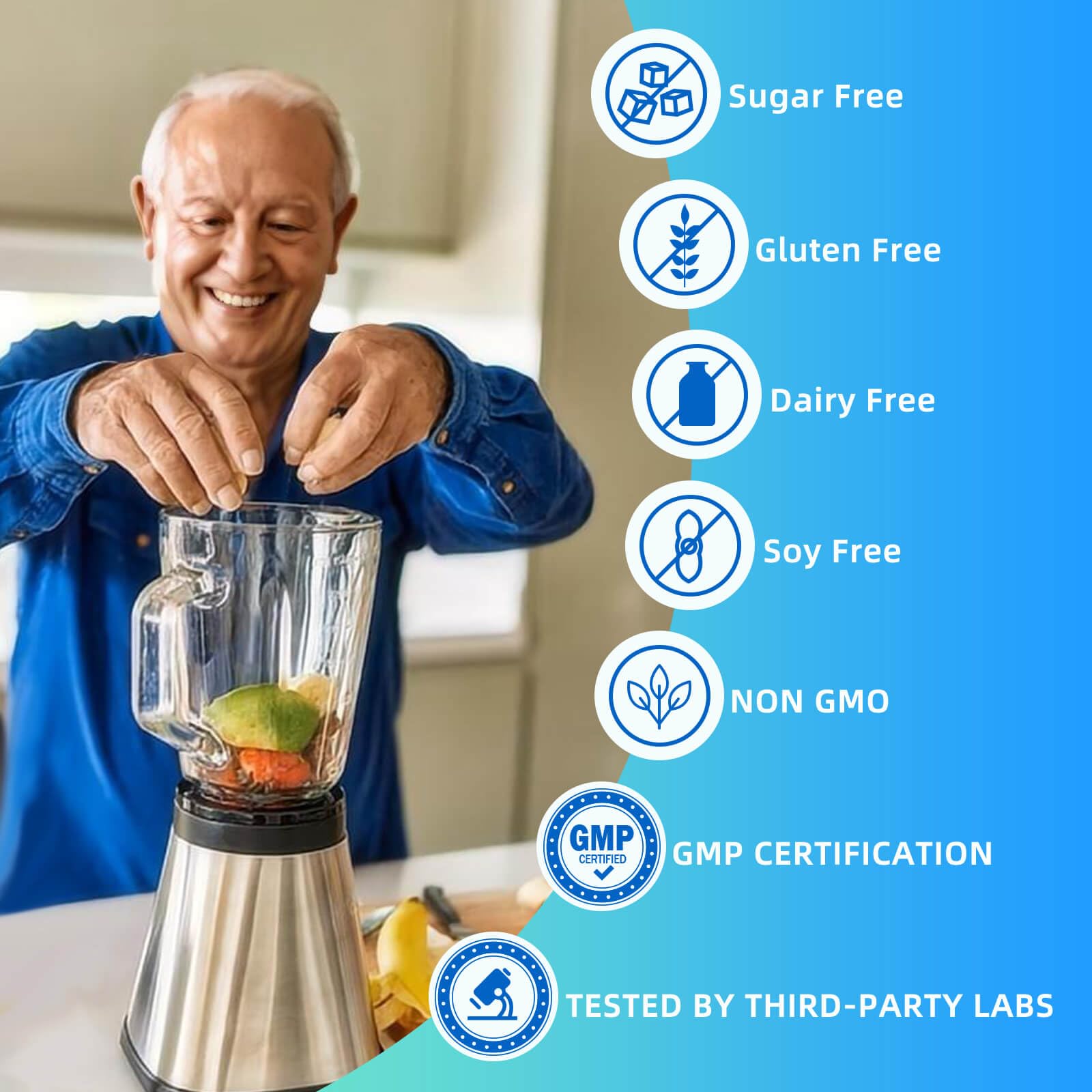 ZEBORA Probiotics for Men urinary health support visuals with saw palmetto and cranberry.