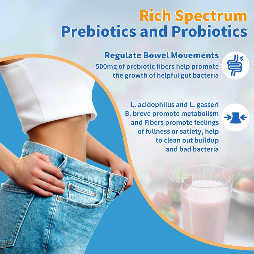 ZEBORA Probiotics powder sachets showing convenient dissolution