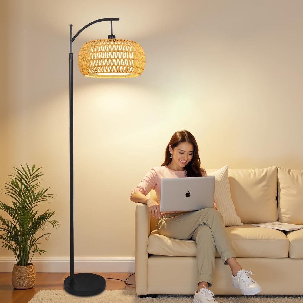 ZECOXOL Arc Floor Lamp easy assembly saves setup time