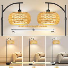 ZECOXOL Arc Floor Lamp remote control boosts convenience for daily use