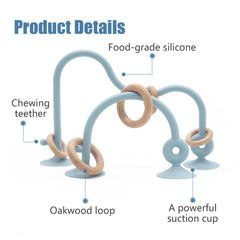 Zeeloopbee Dusty Blue roller coaster design to spark exploration and motor skills