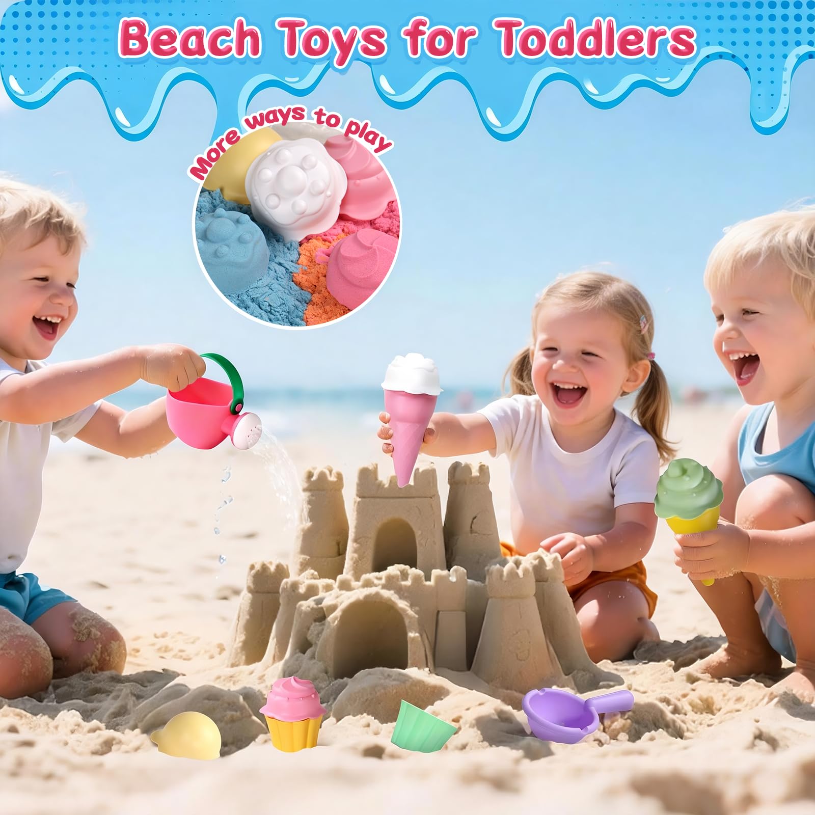 Zeewoo toddler bath playset, designed for kids 3-5 years