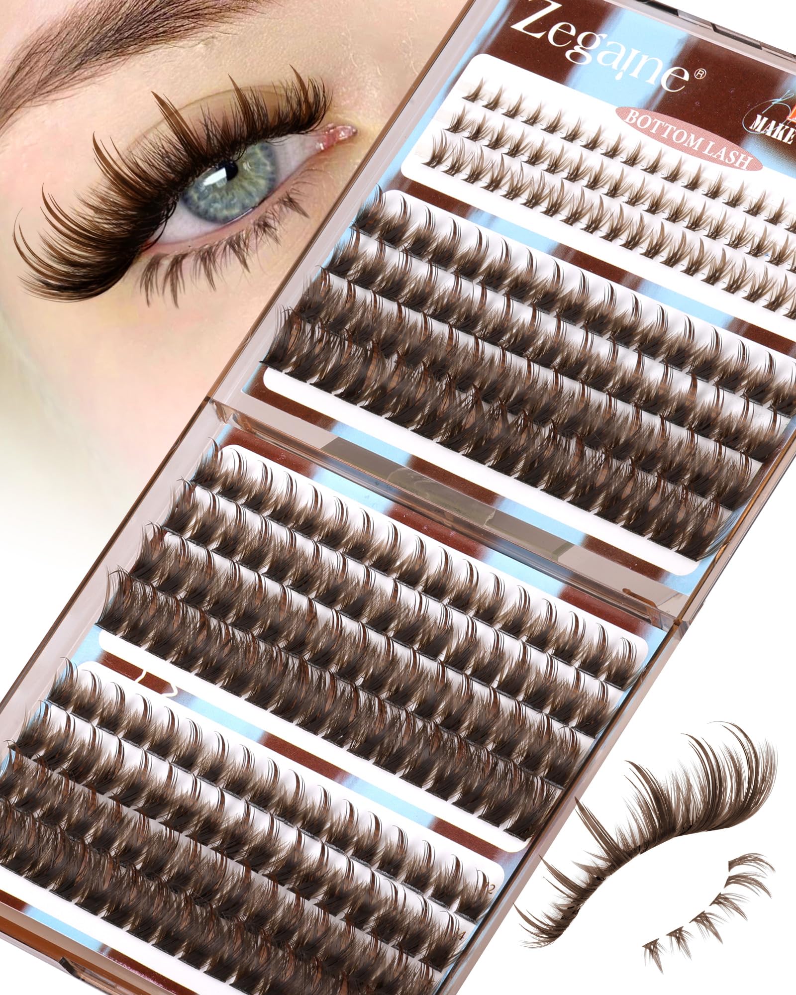 Zegaine beginner-friendly kit for at-home lash transformation