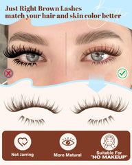 Zegaine brown lash clusters 10-16mm with D-Curl create a gentle lift