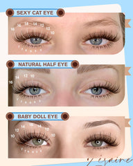Zegaine brown lash clusters wispy design highlights subtle curl and definition