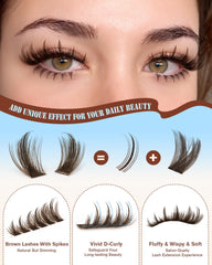 Zegaine upper and bottom lash clusters in one box for complete look