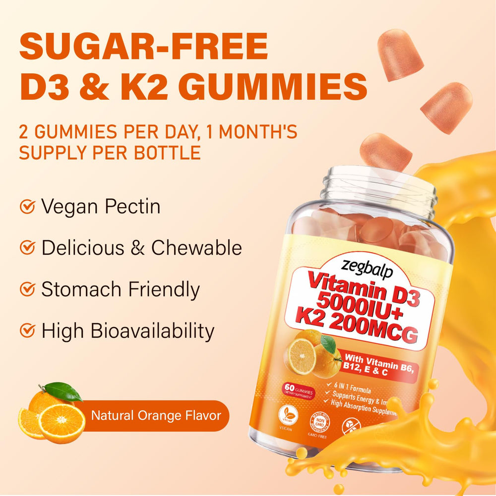 ZEGBALP D3K2 gummies immunity-focused image communicates daily routine benefits.