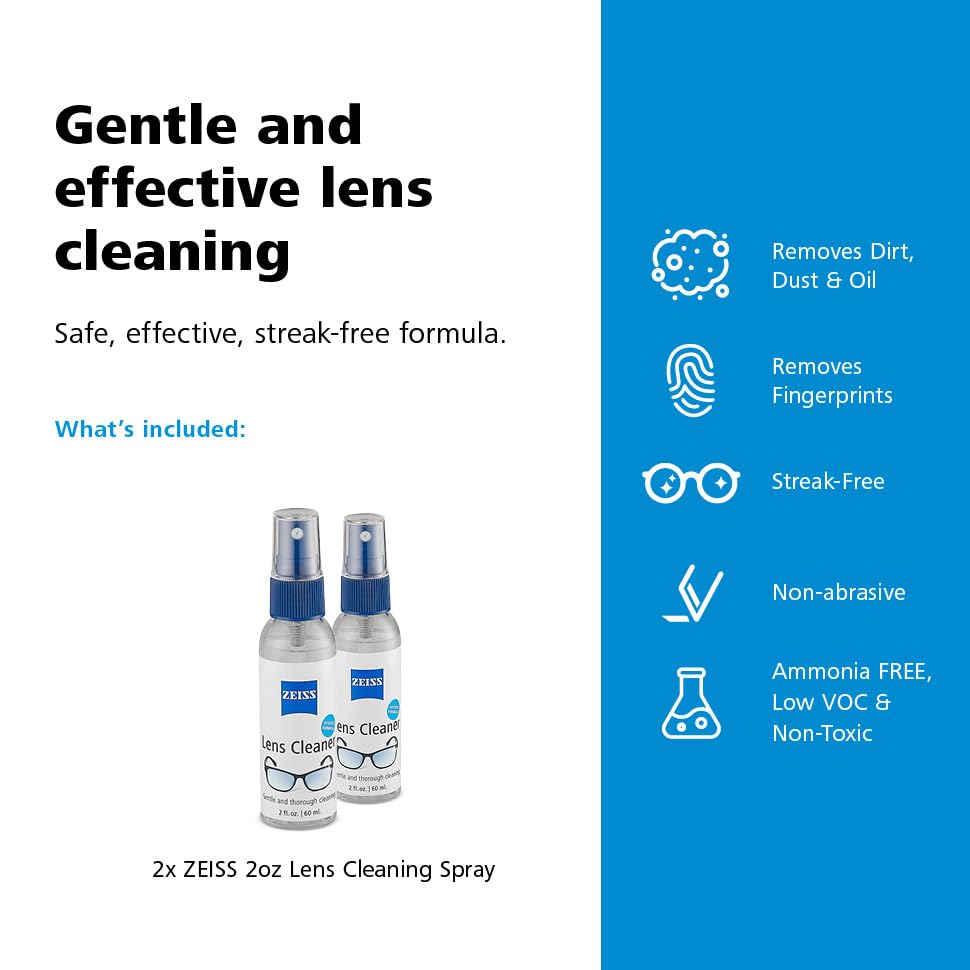 ZEISS lens cleaning spray safe for anti-reflective coatings