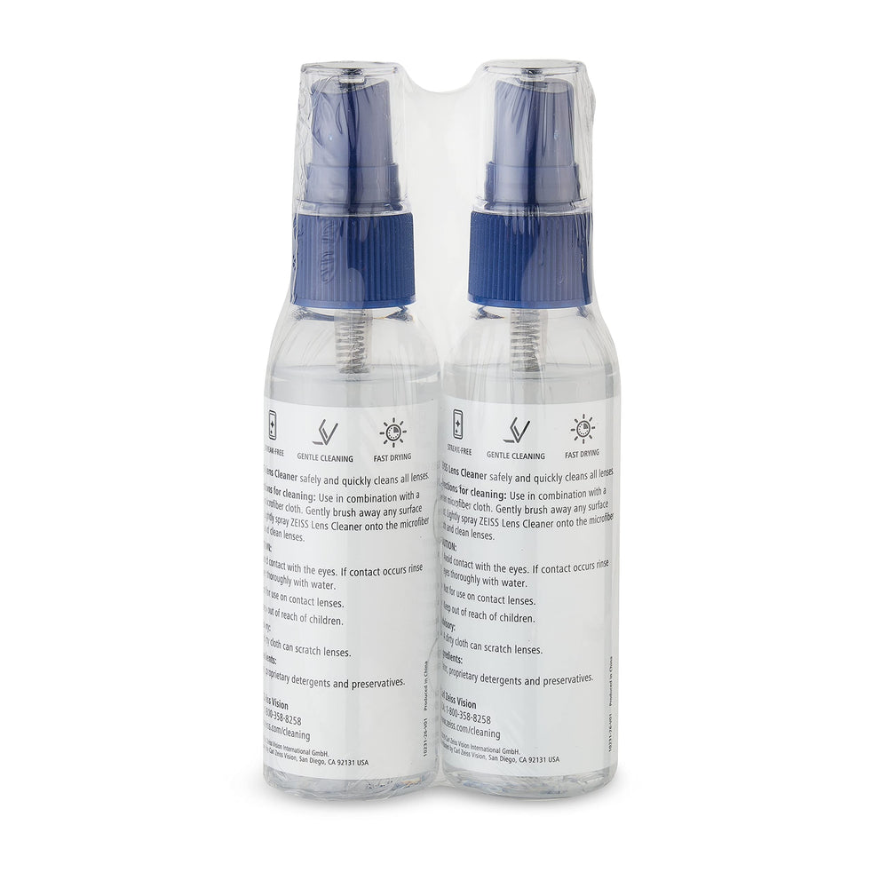ZEISS lens cleaning spray spray-action shot demonstrates easy application
