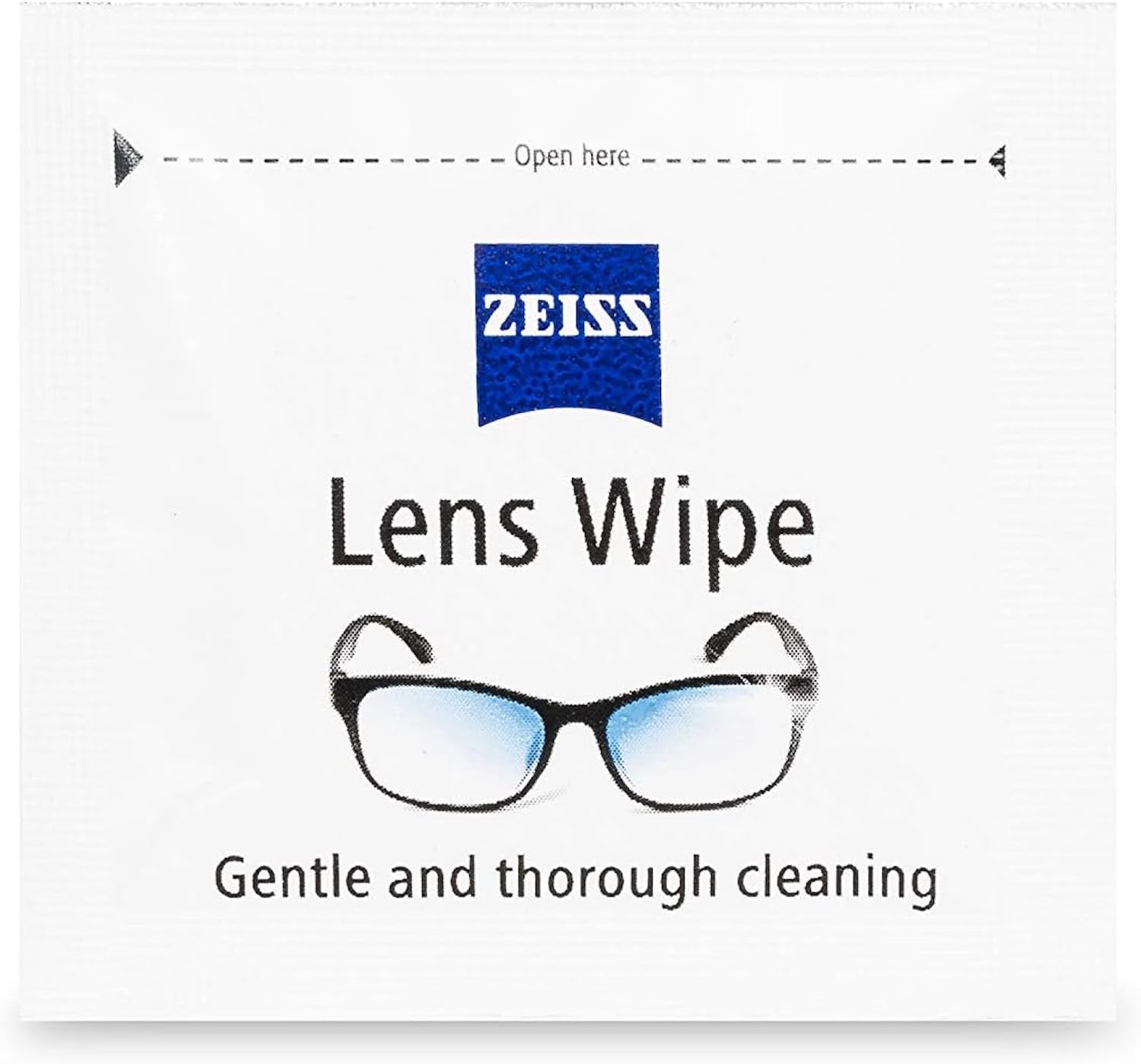 ZEISS lens wipes individually wrapped for convenient travel and quick touch-ups