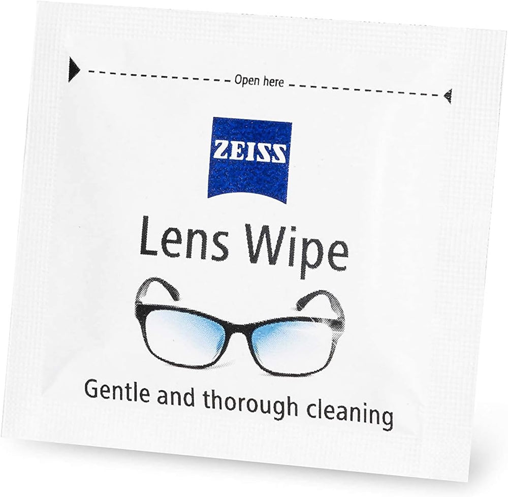 ZEISS wipes remove smudges and dirt from prescription lenses without streaking.