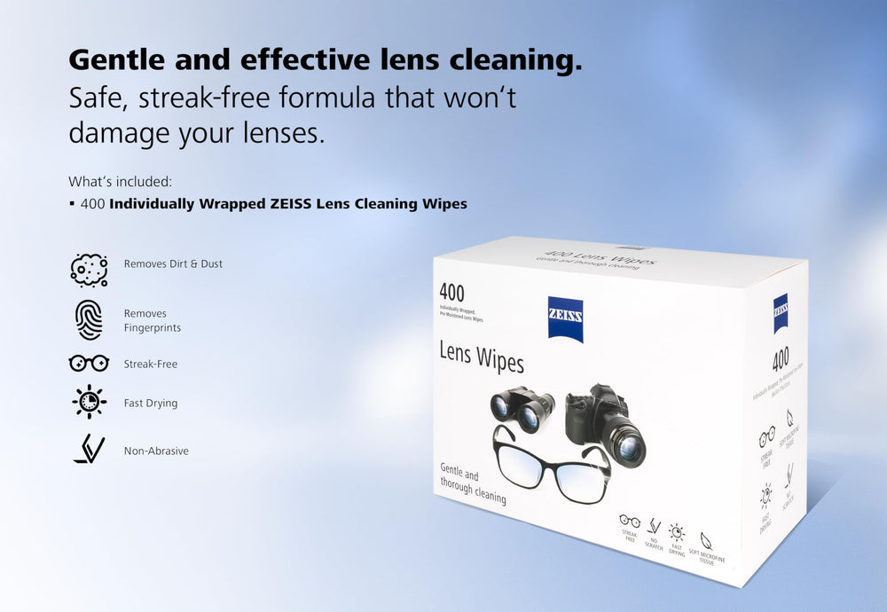 ZEISS 400-count box provides a reliable supply for household use.