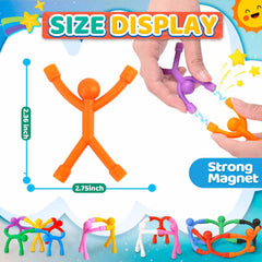 Zemobra magnetic travel toy arms and legs magnets enabling versatile shapes