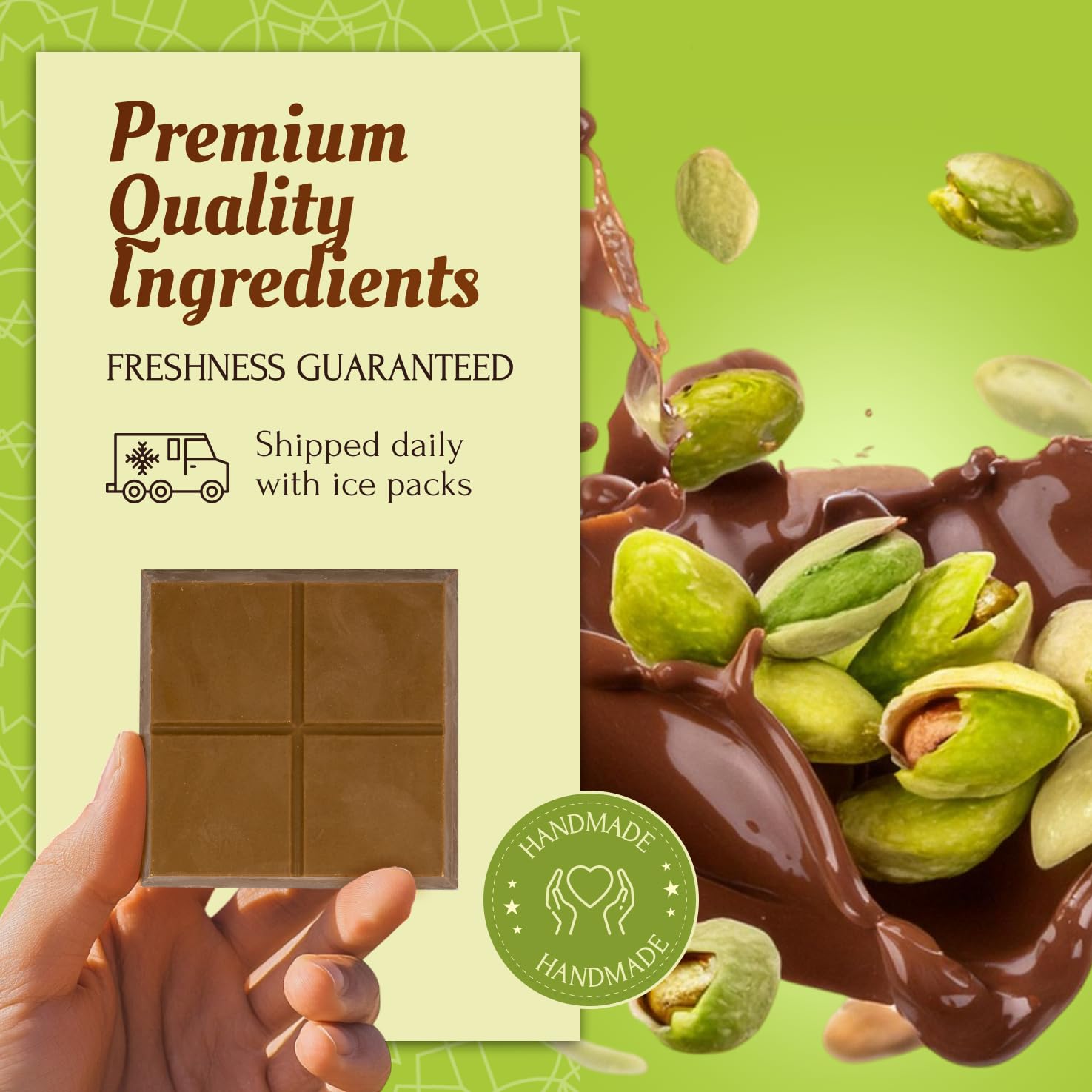 ZEMUS Dubai kunafa chocolate gift box suggests luxury and celebration.