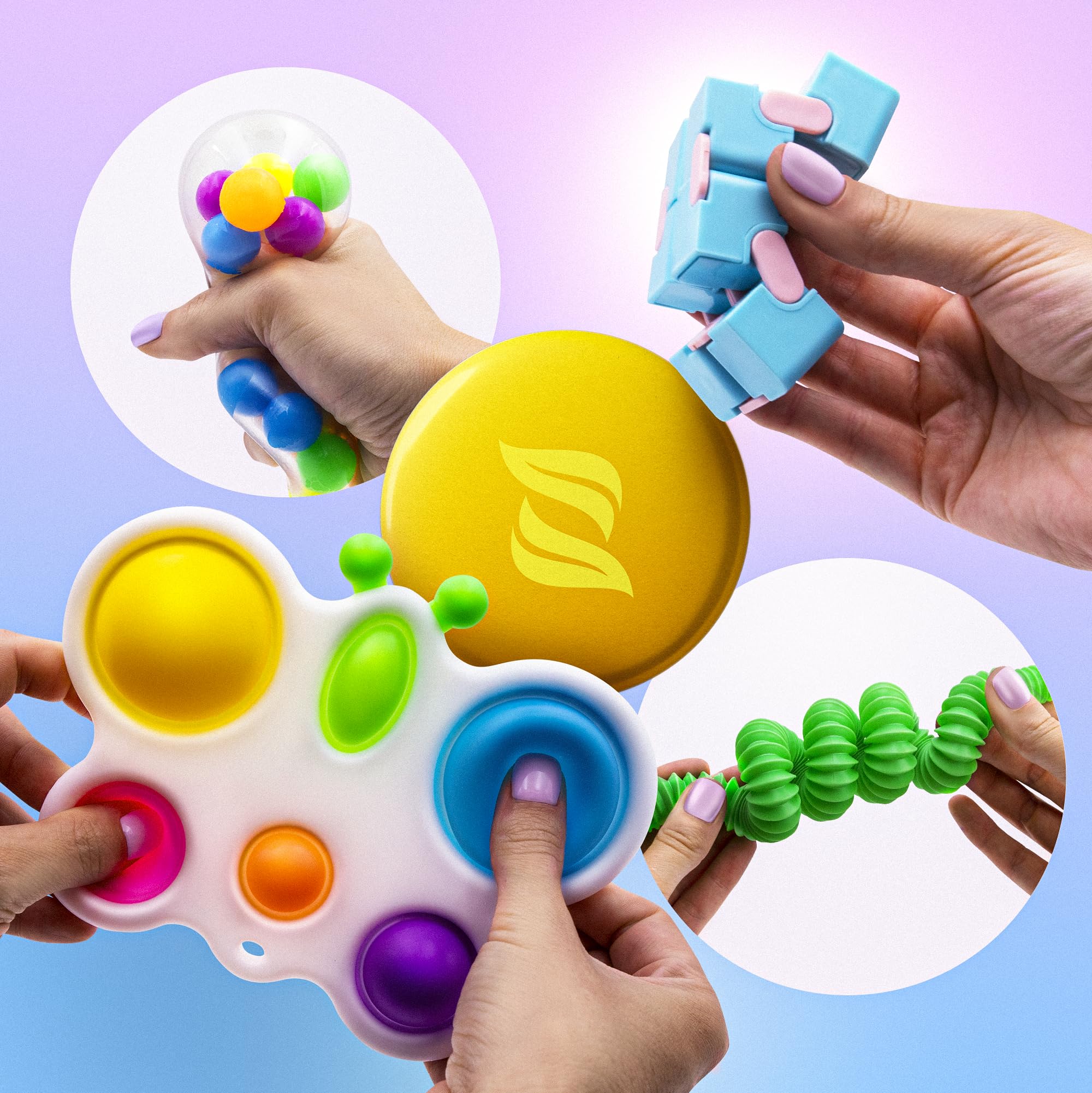 Zen Laboratory monkey noodle fidget for tactile stretching and focus