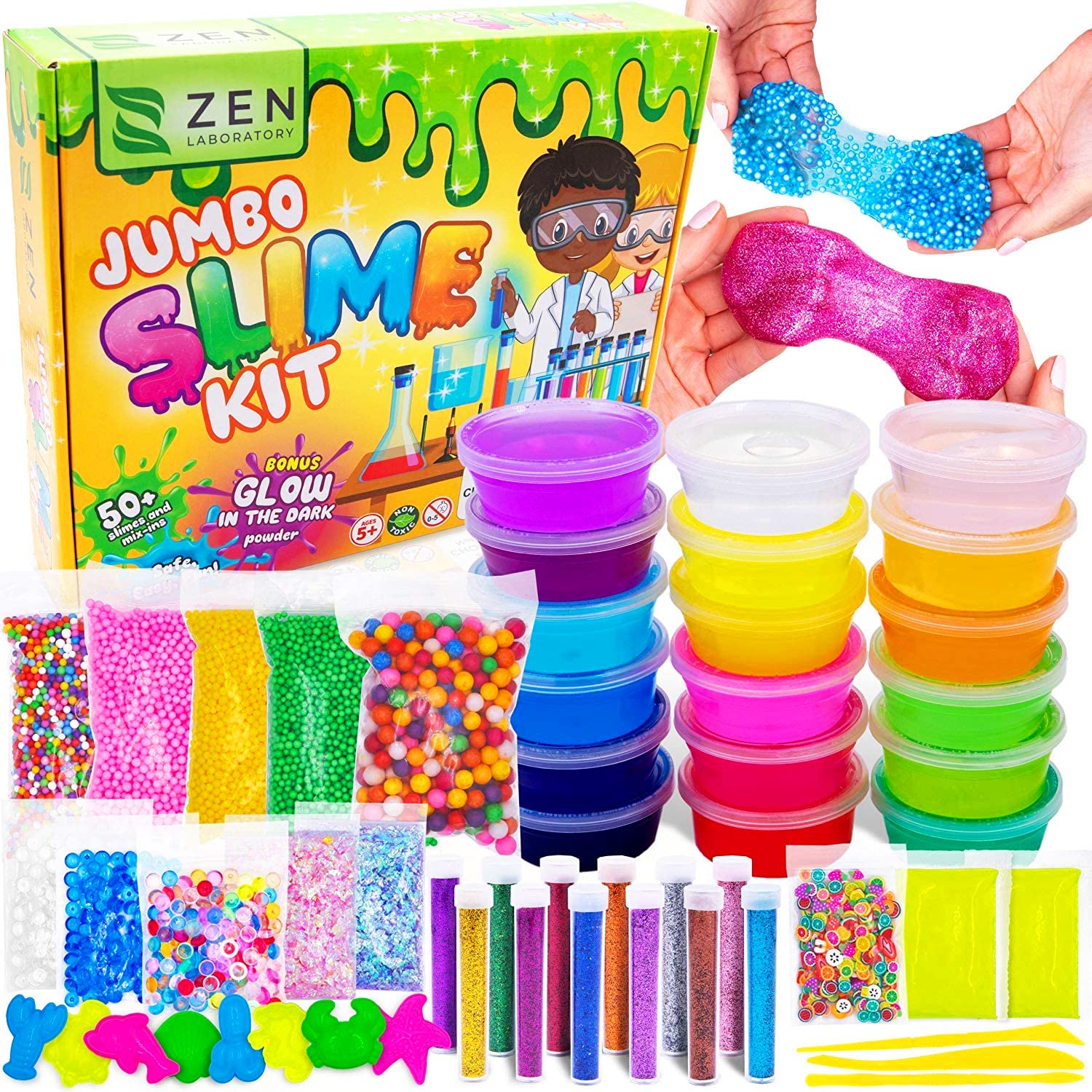 Zen Laboratory Ultimate Slime Kit Box showing contents for kids.