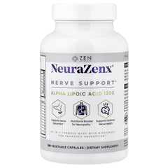 Zen Nutrients NeuraZenX bottle pour, convenient daily nerve support.