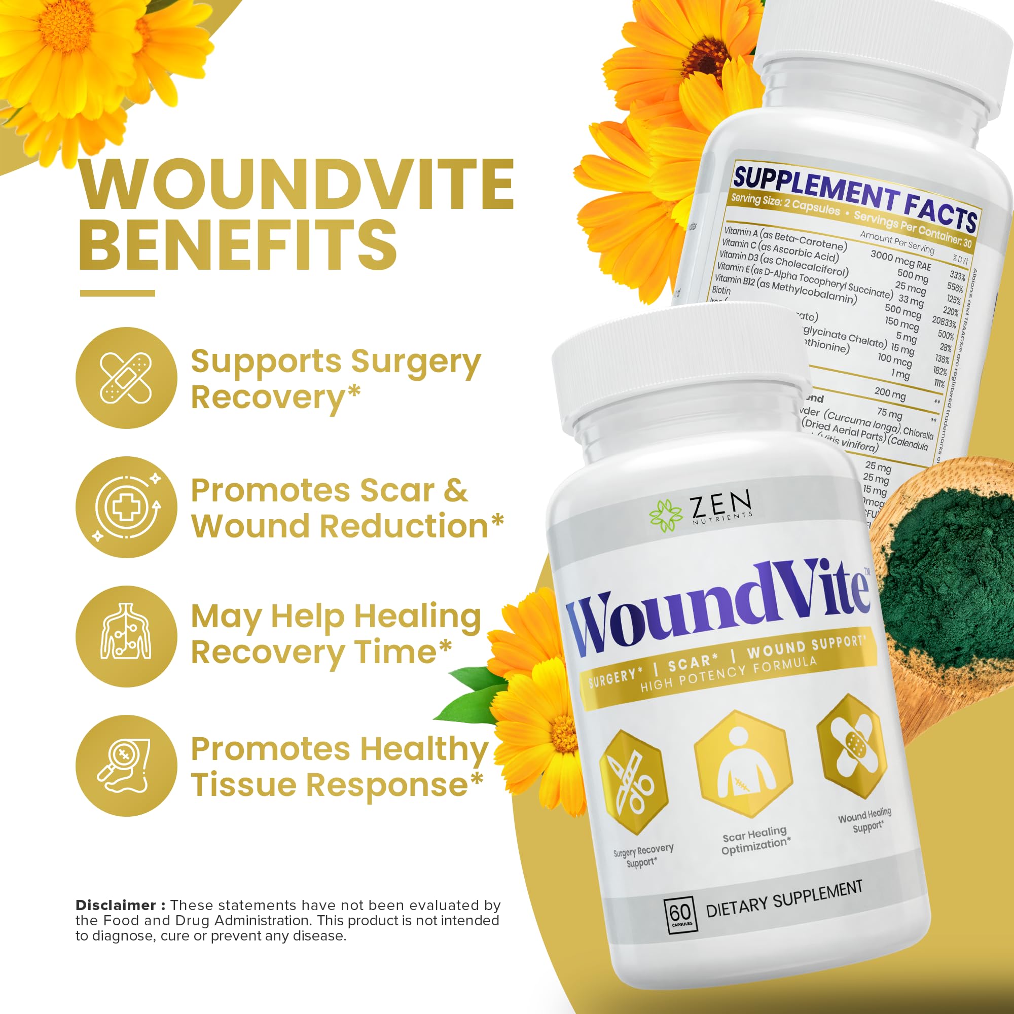 Zen Nutrients WoundVite in-hand ready for a daily recovery routine