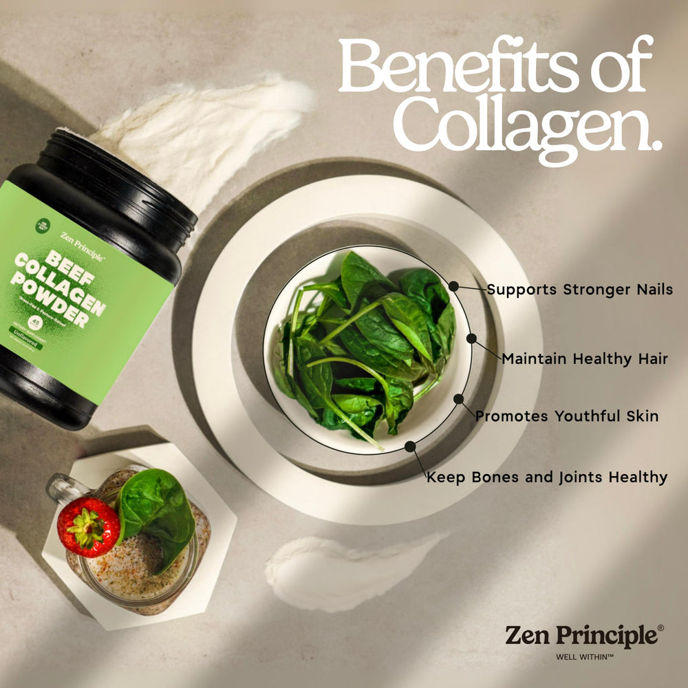 Collagen powder being stirred into coffee for a versatile morning boost.