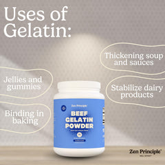 Zen Principle gelatin natural thickener for sauces and stews.