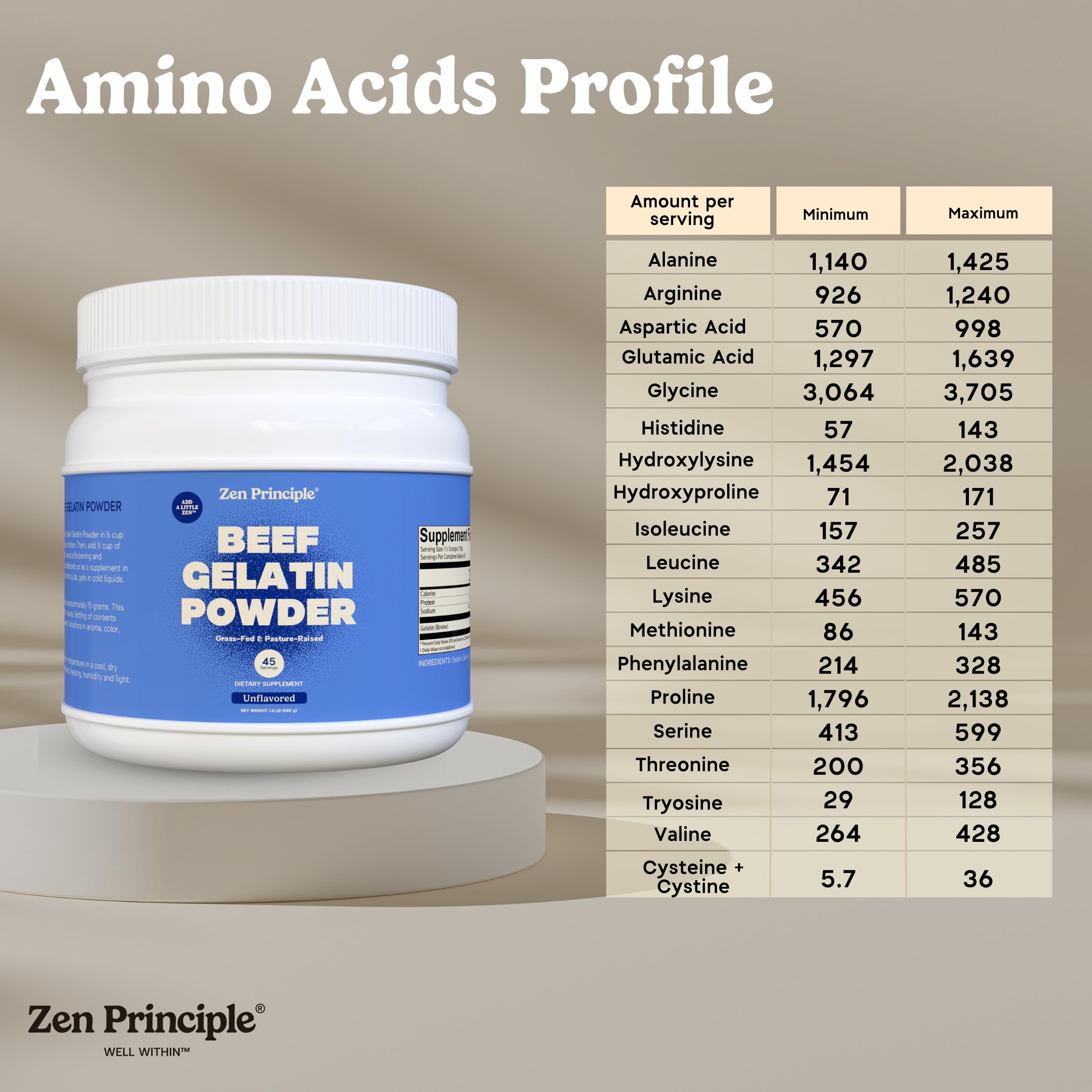 Zen Principle gelatin used in Keto and Paleo cooking