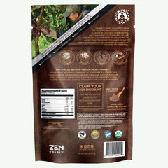 Zen Spirit cacao powder in a bowl, ready to mix into recipes