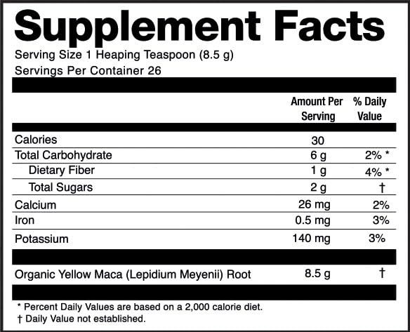Zen Spirit Maca powder eco-packaging conveying sustainability and purity.
