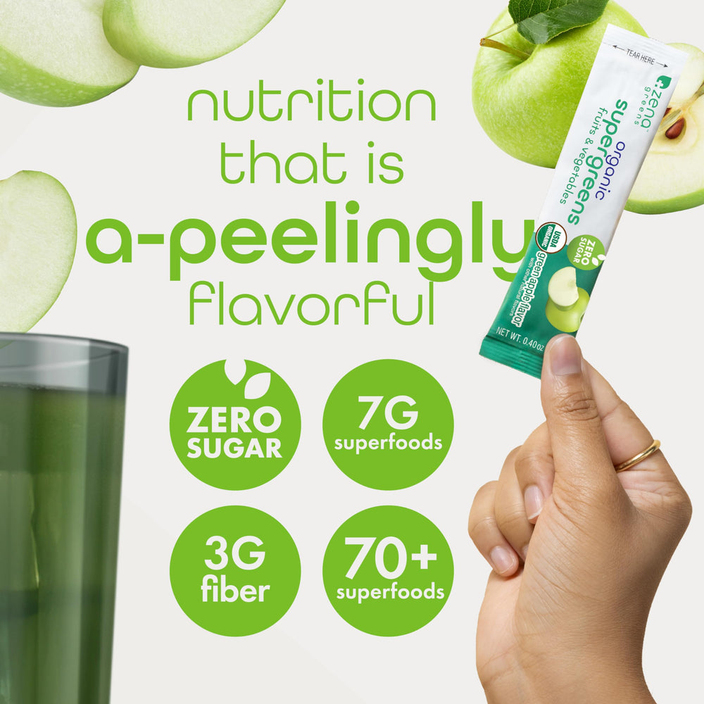 Zena Nutrition fiber-rich blend with 3 g per serving for fullness.