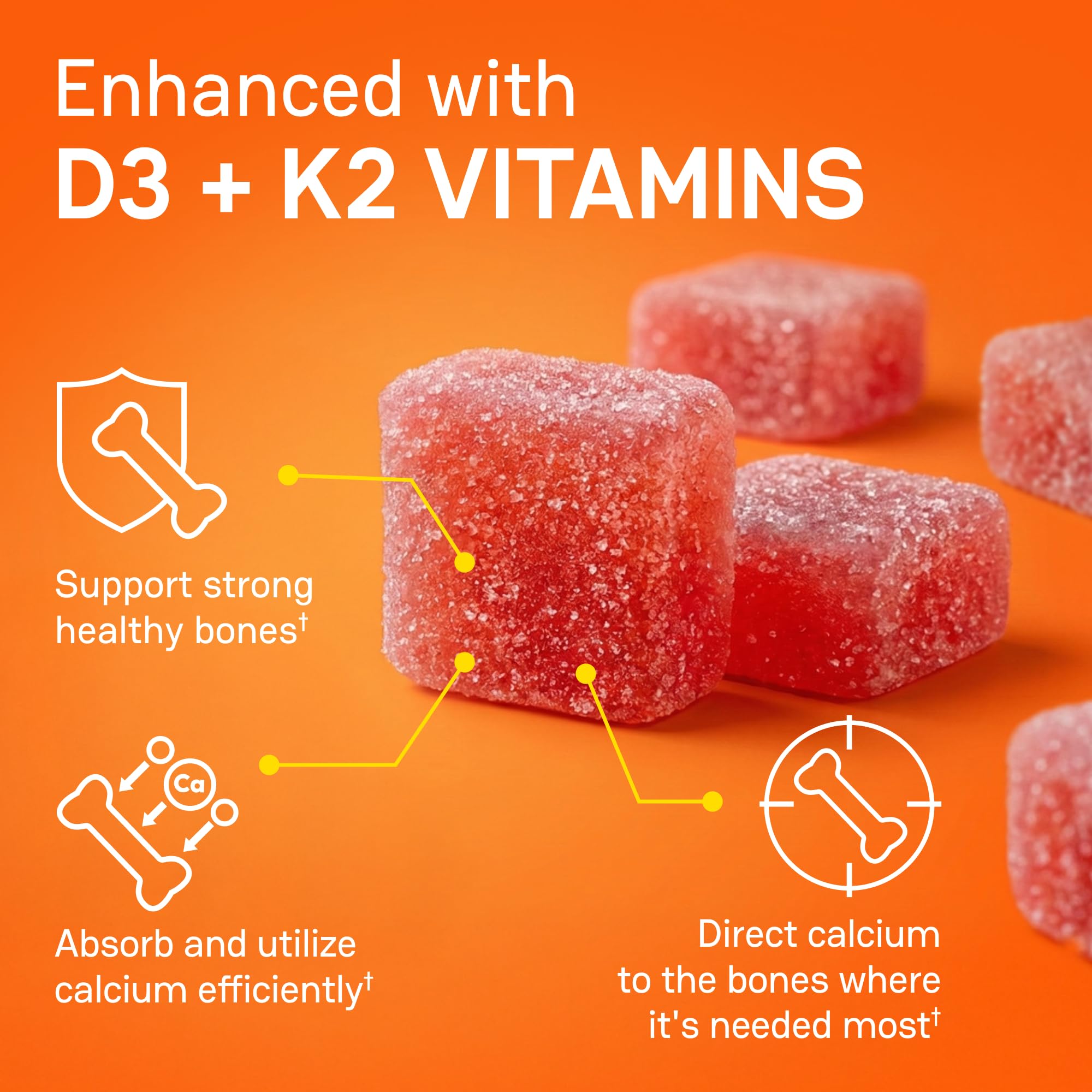 Close-up of Zena Nutrition Creatine Gummies showing chewy texture and watermelon flavor