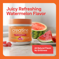D3 and K2 icons on Zena Nutrition Creatine Gummies bottle