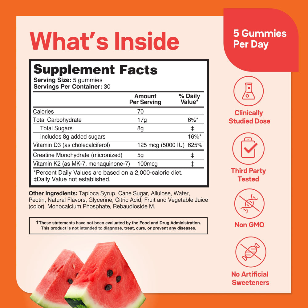 Gummies taken as part of a workout routine for easy daily use
