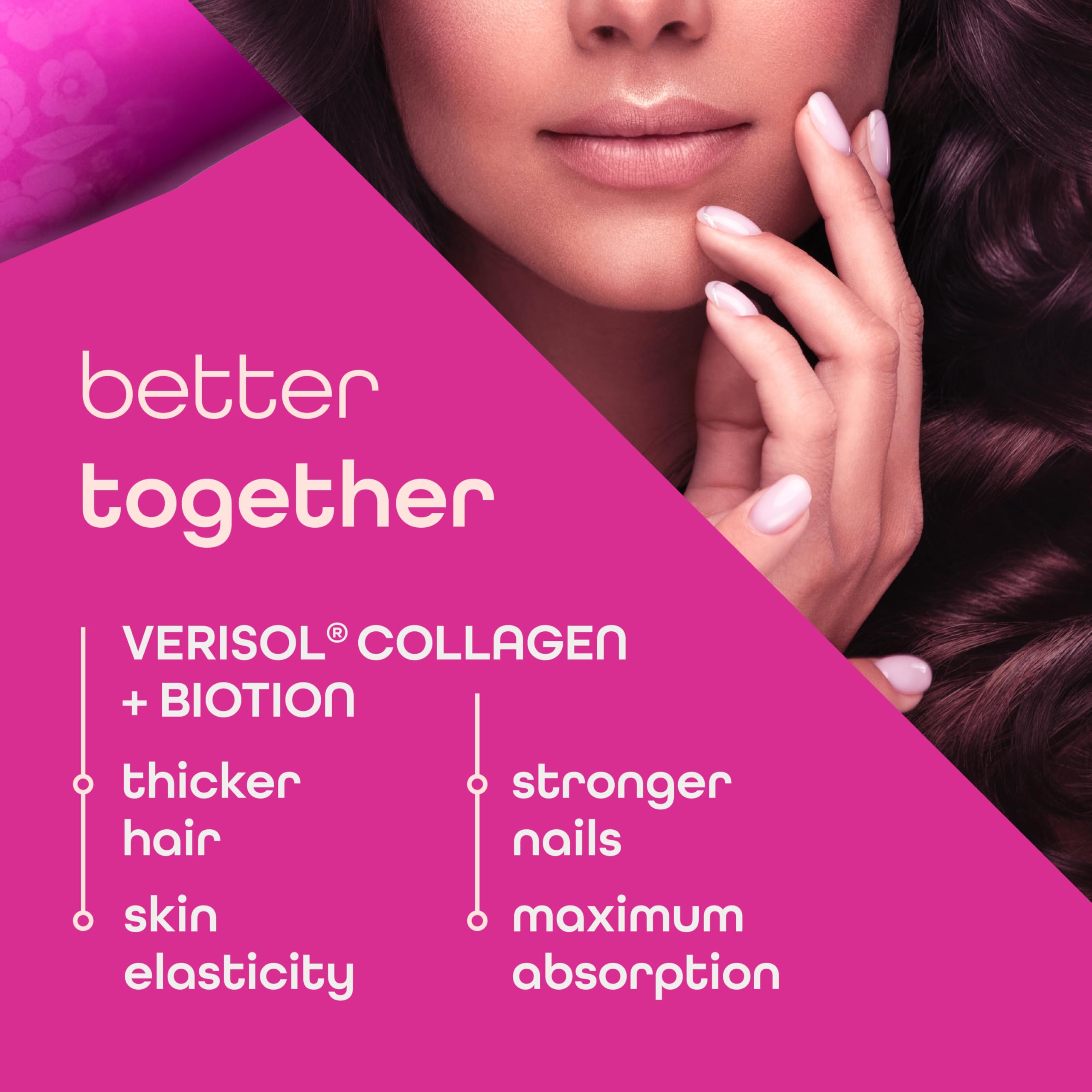 Zena Nutrition liquid collagen glass with mixed berry flavor.