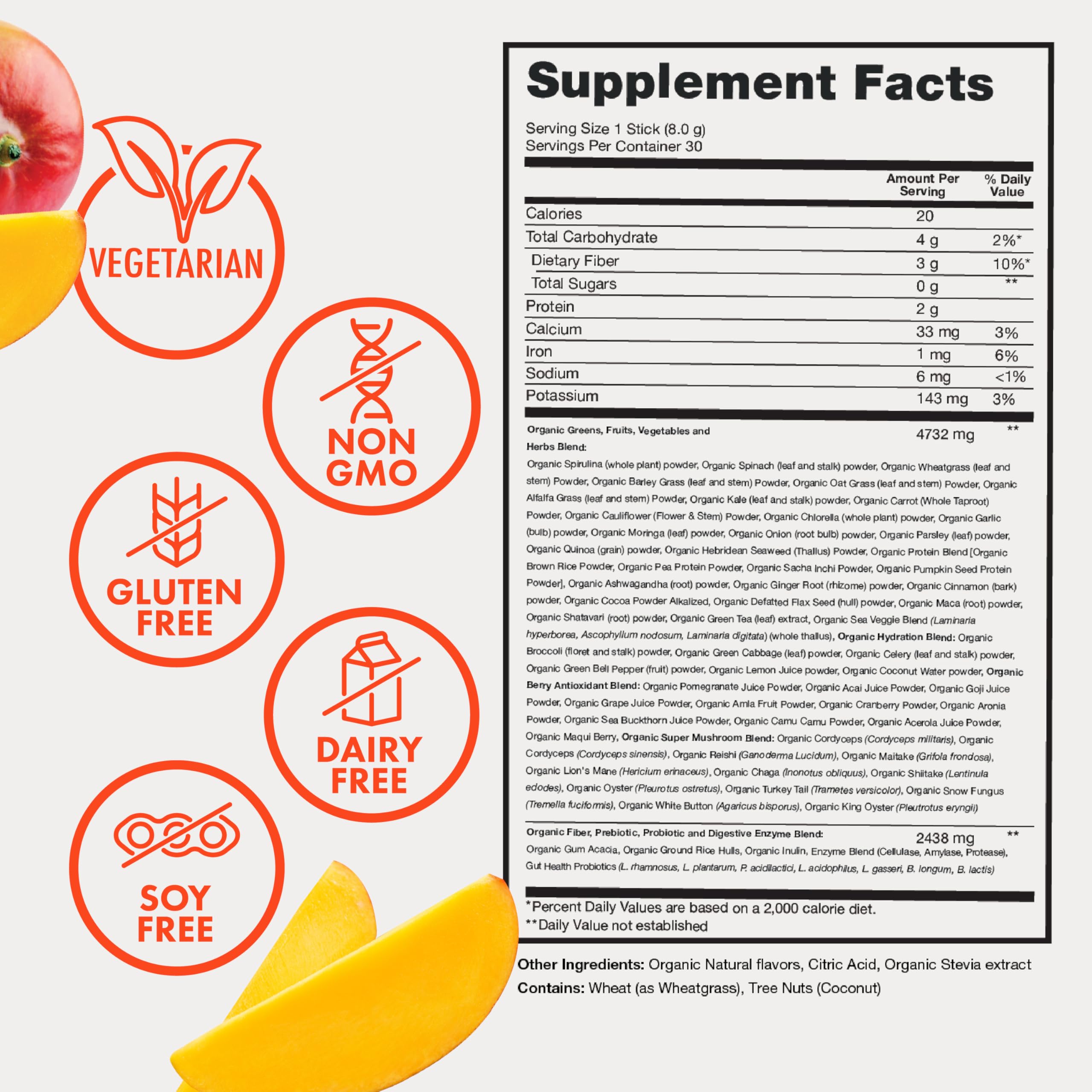 Zena Nutrition mushroom blend with cordyceps and reishi supports daily wellness.