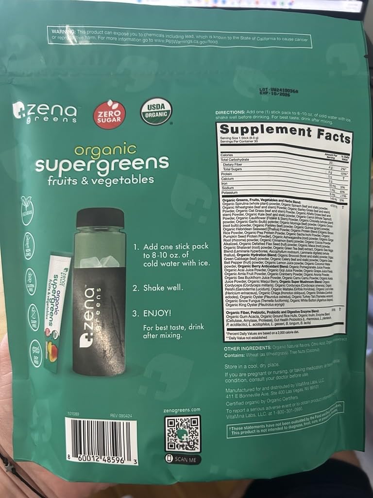 Zena Nutrition vegan friendly, gluten-free, and non-GMO for everyday use.