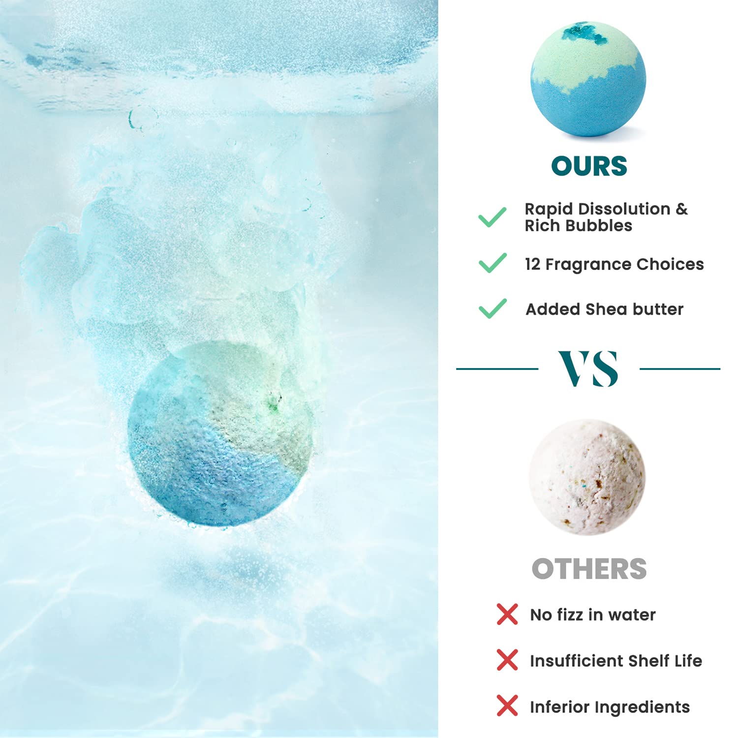 ZenBombs Cherry Blossom bath bomb releases vibrant color with no tub staining