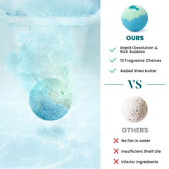 ZenBombs Cherry Blossom bath bomb releases vibrant color with no tub staining