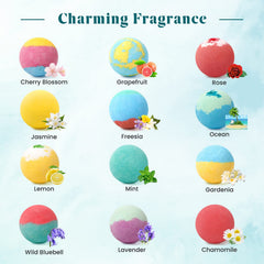ZenBombs Jasmine bath bomb with soothing aroma for relaxation