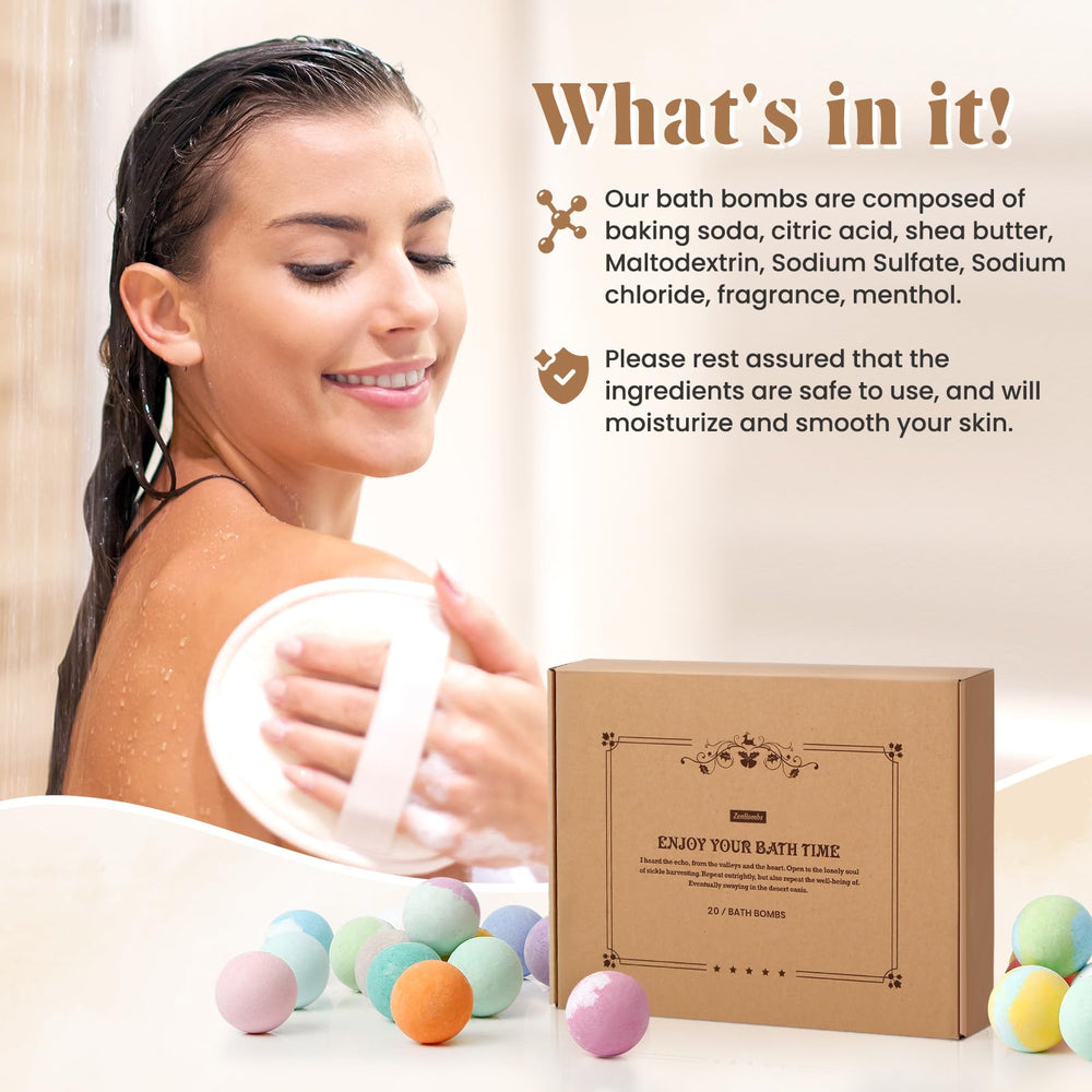 ZenBombs individually wrapped bath bombs preserve quality until use