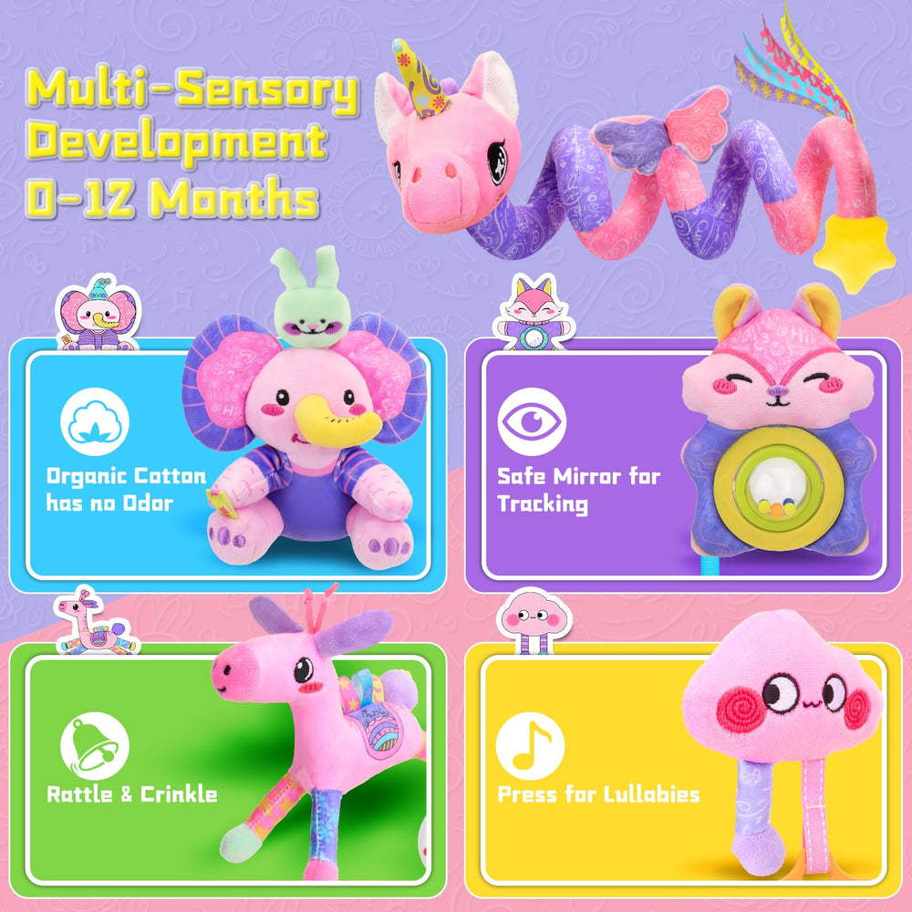 Zendstanding Unicorn mirror helps with visual tracking and curiosity.