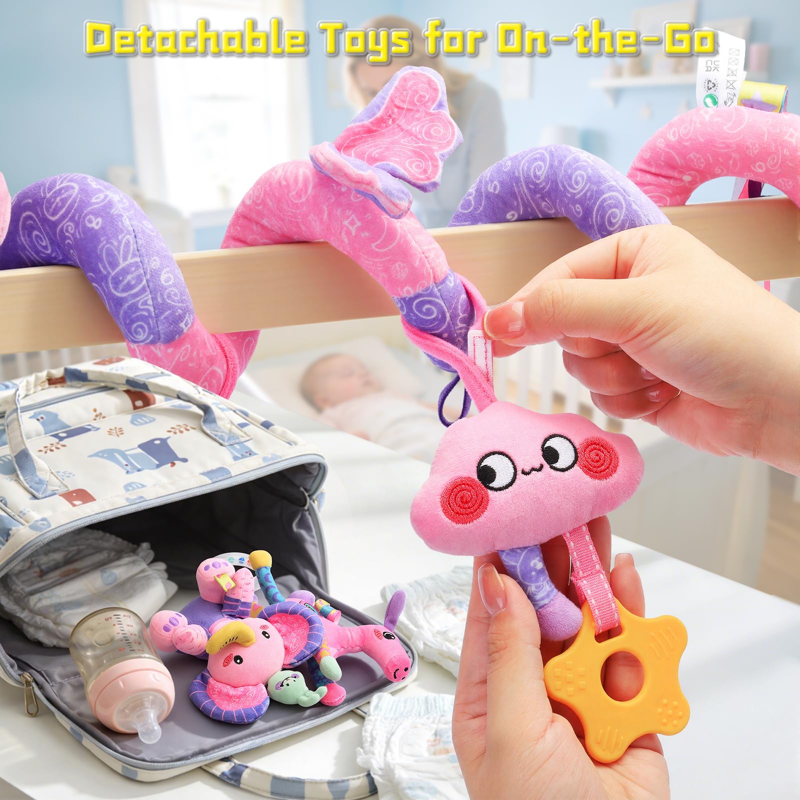 Zendstanding Unicorn spinning fox engages attention through gentle motion.