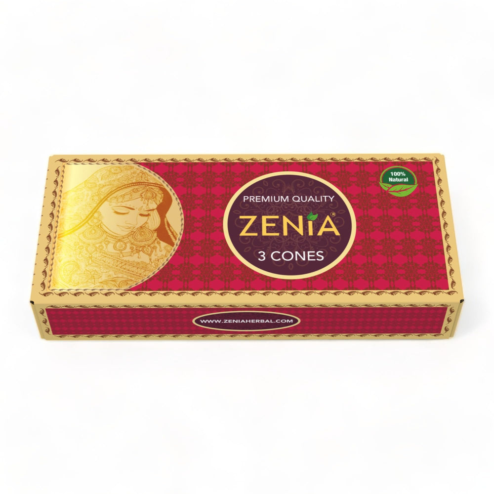 Zenia henna cone pack3 25g storage refrigeration for freshness