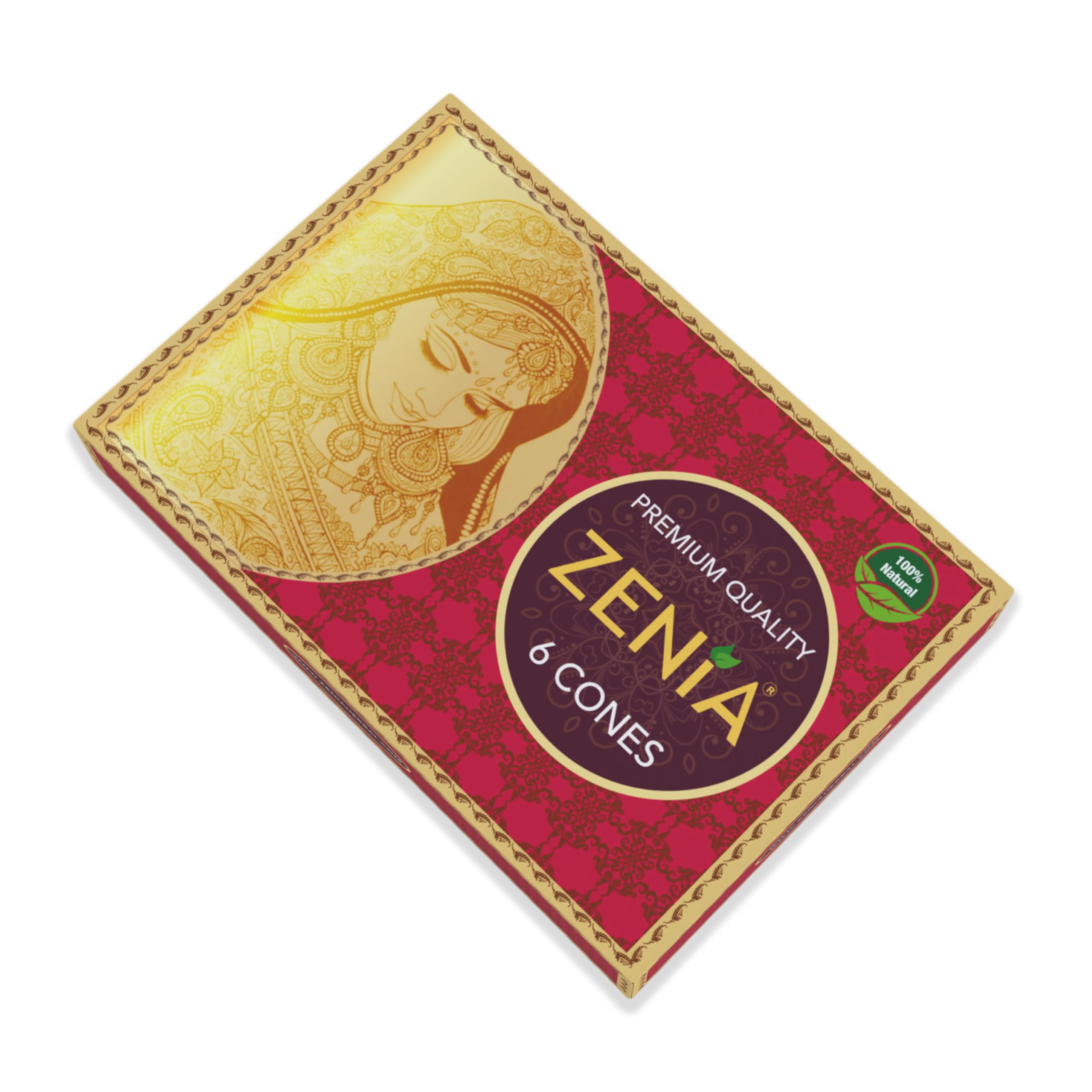 Zenia henna paste texture appears silky for easy spreading