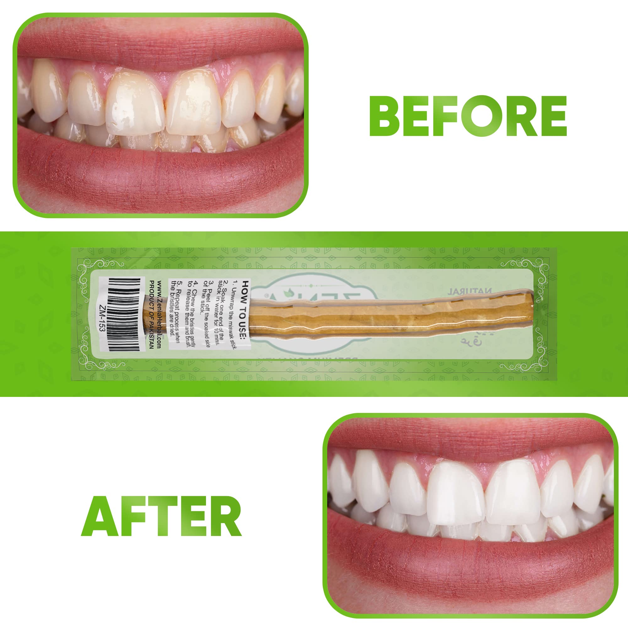 Zenia Miswak travel-friendly pack enables on-the-go oral care.
