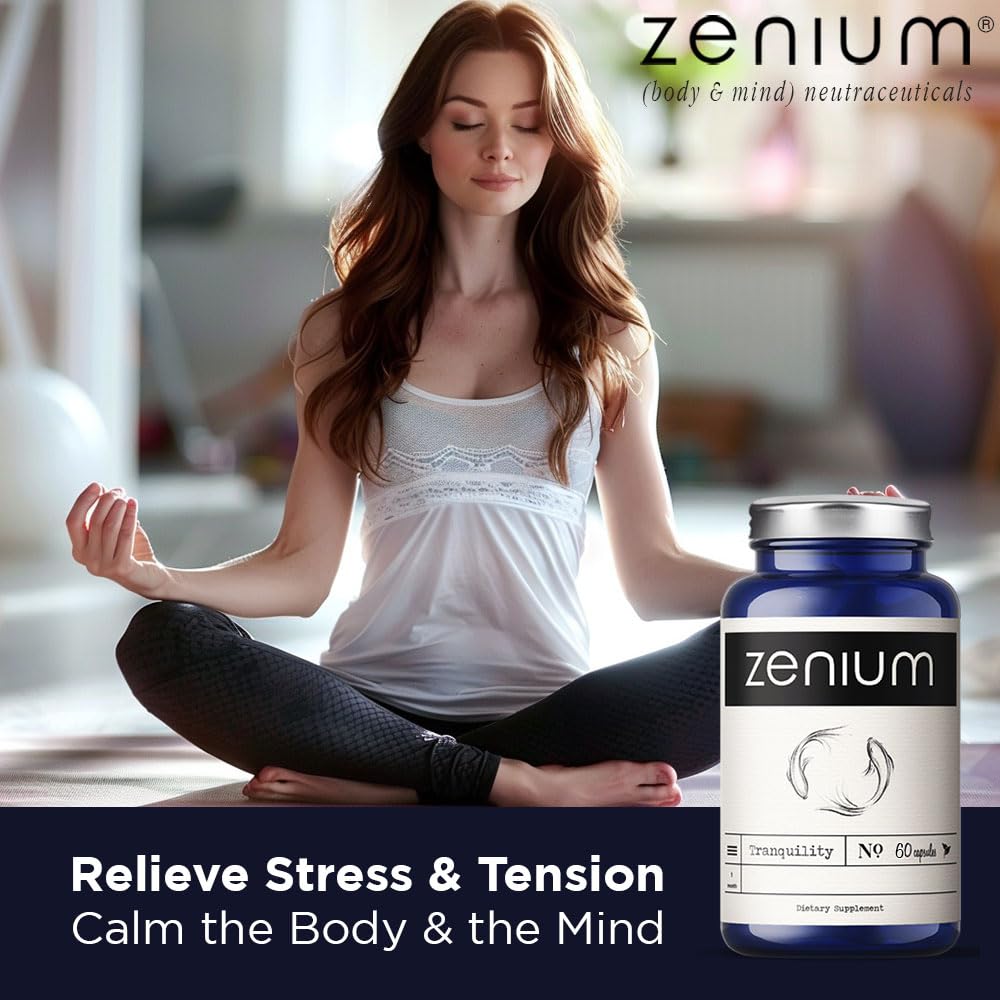 Zenium calm mind ritual visual suggests daily routines to foster relaxation.