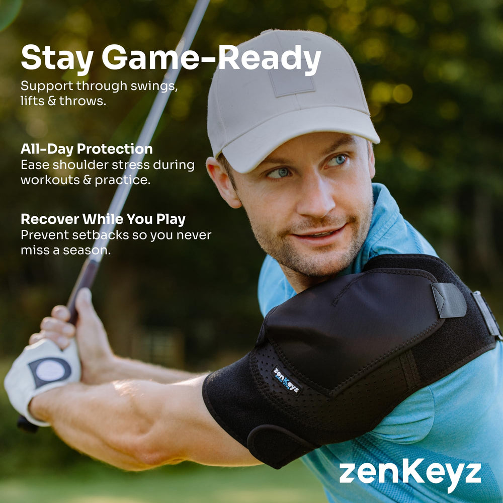 ZENKEYZ therapy pocket holds hot or cold packs for targeted relief